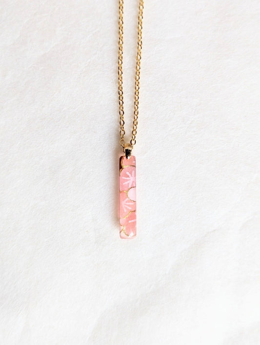 京友禅　桜　ネックレス